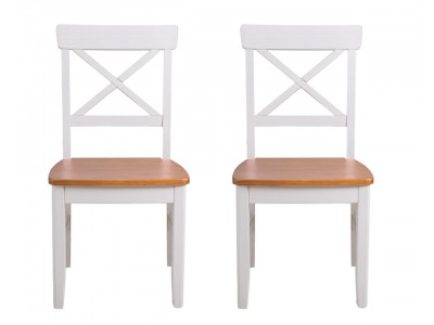 2 cadeira de jantar em madeira maciça  / Coleção England